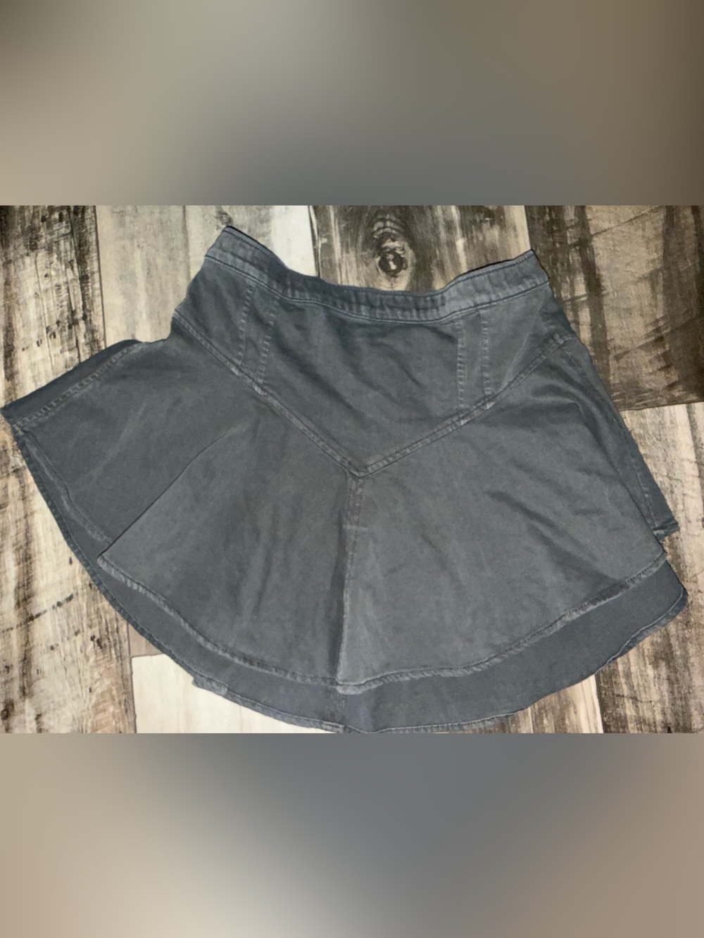 aerie Gray Flared Mini Skirt